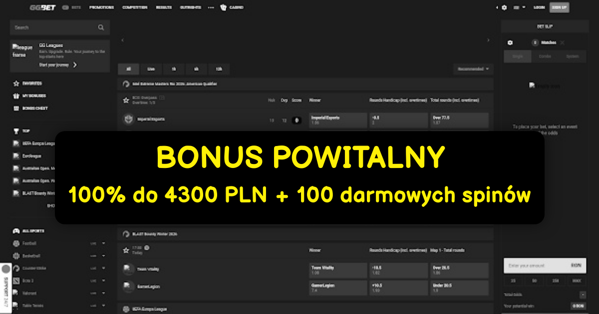 GG.BET Casino | Najlepsze Sloty Online i Hojne Bonusy w Polsce