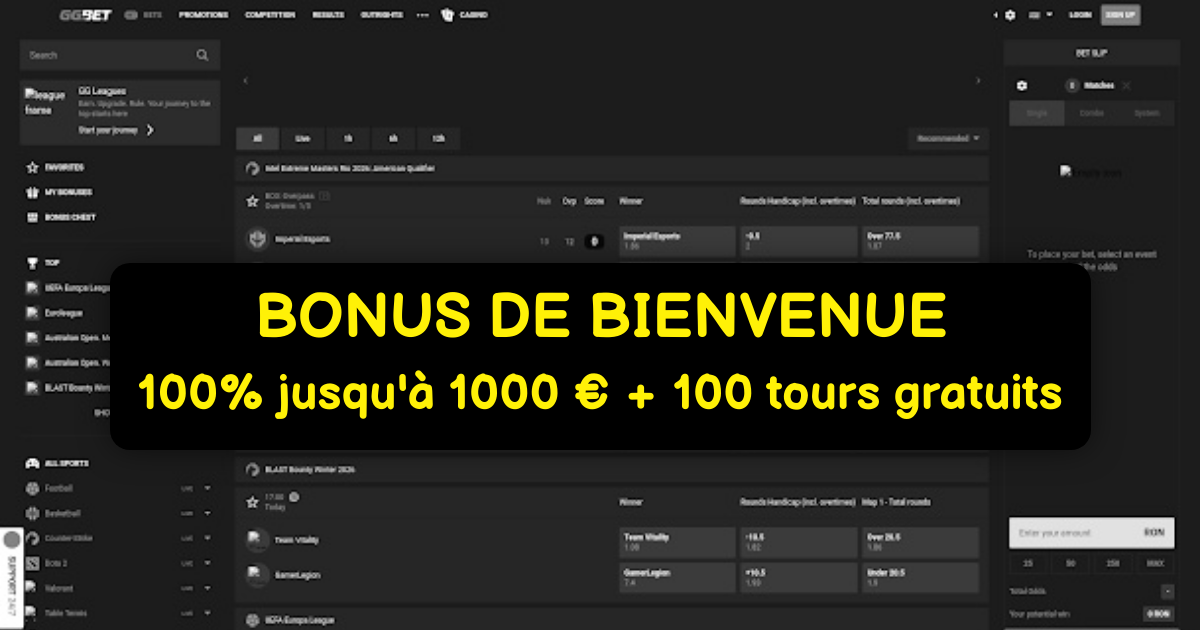 GG.BET Casino | Meilleurs Jeux de Casino en France